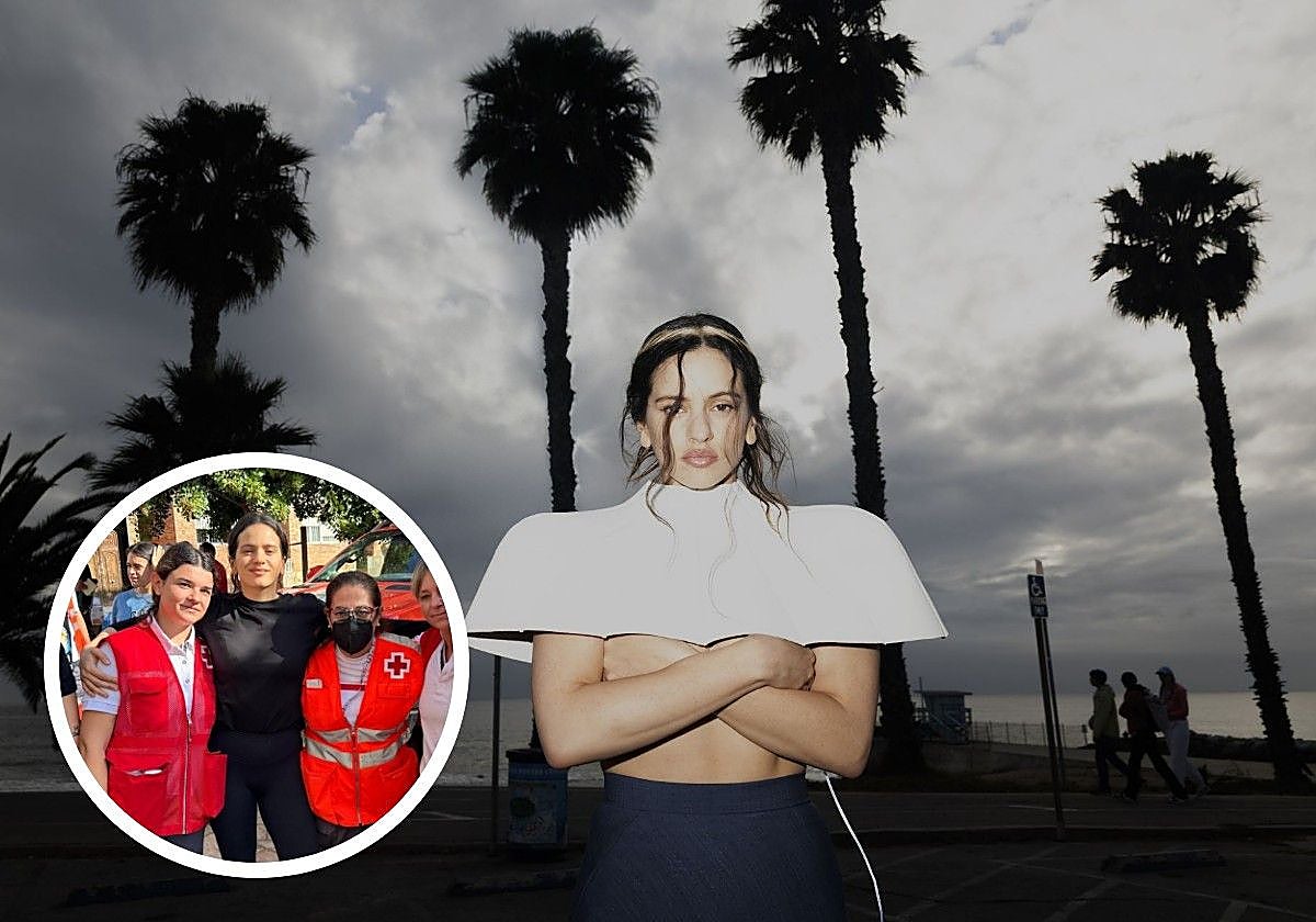 La artista, hace un año en Llocnou de la Corona, y Rosalía, en México.