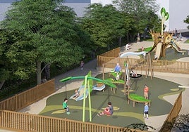 Recreaciión de cómo quedará el parque de Amadeo Lerma.