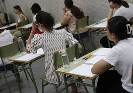 Oposiciones al cuerpo de Maestros, en una imagen de archivo.