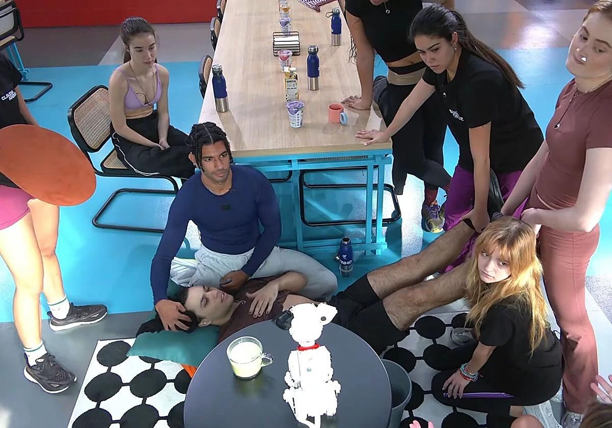 Momento en el que Tinho se ha encontrado indispuesto.