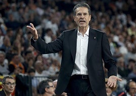 Pedro Martínez, con el Valencia Basket.