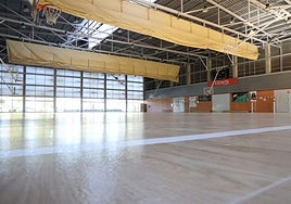 Interior del polideportivo de Catarroja.