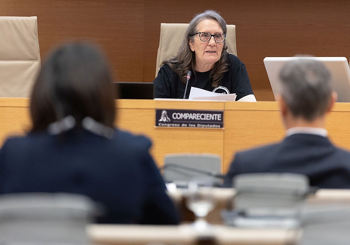 Amparo Puchades, durante su intervención.