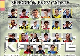 Karatecas valencianos en la categoría de Cadete