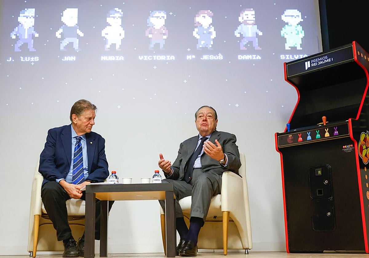 Javier Quesada y Vicente Boluda, en la presentación de los premios.