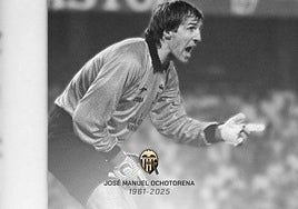 Imagen de los vídeomarcadores de Mestalla en homenaje a Ochotorena.