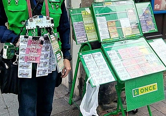 Un vendedor de la ONCE.