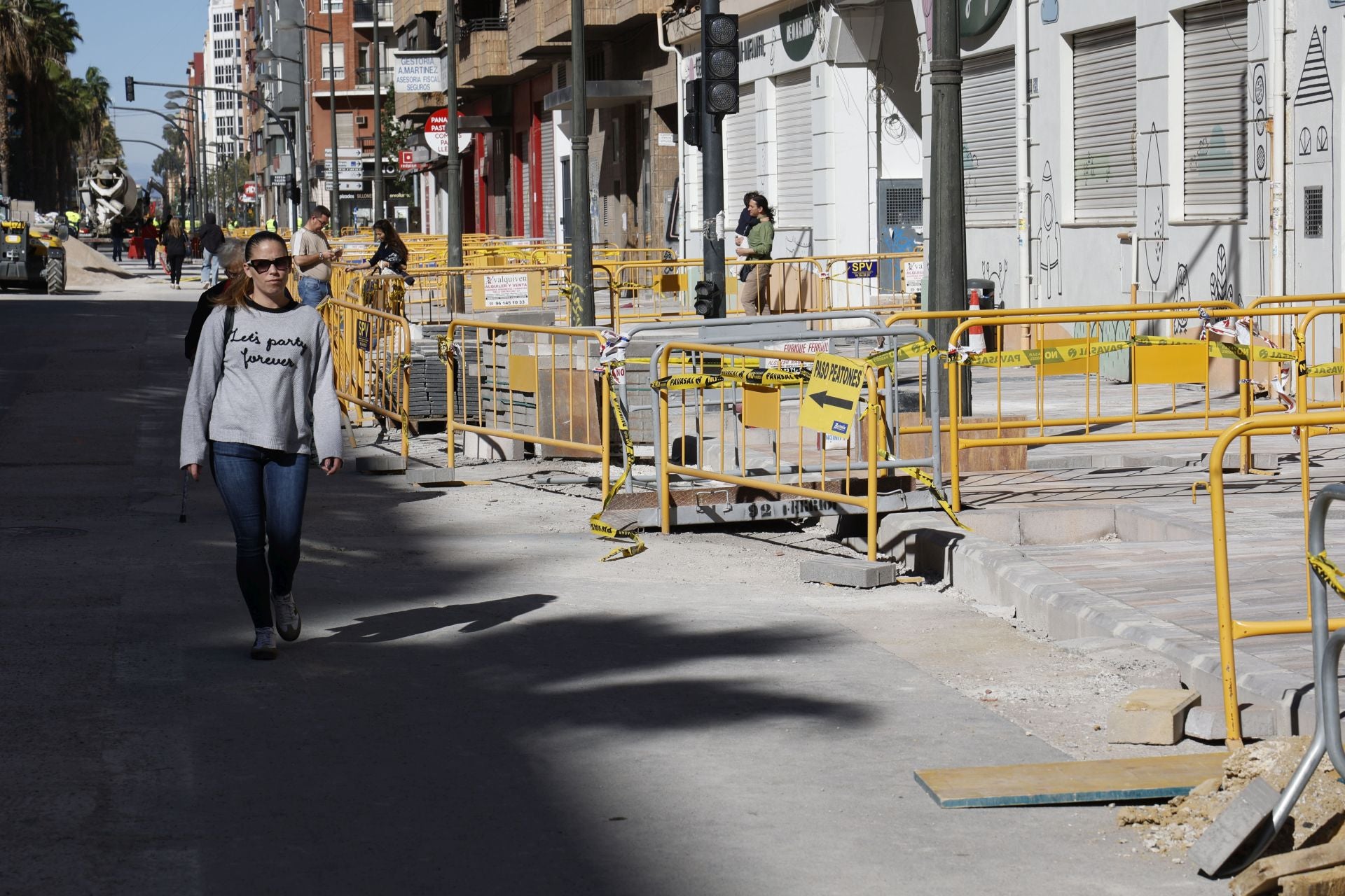 Fotos: Así avanzan las obras en la avenida Giorgeta de Valencia