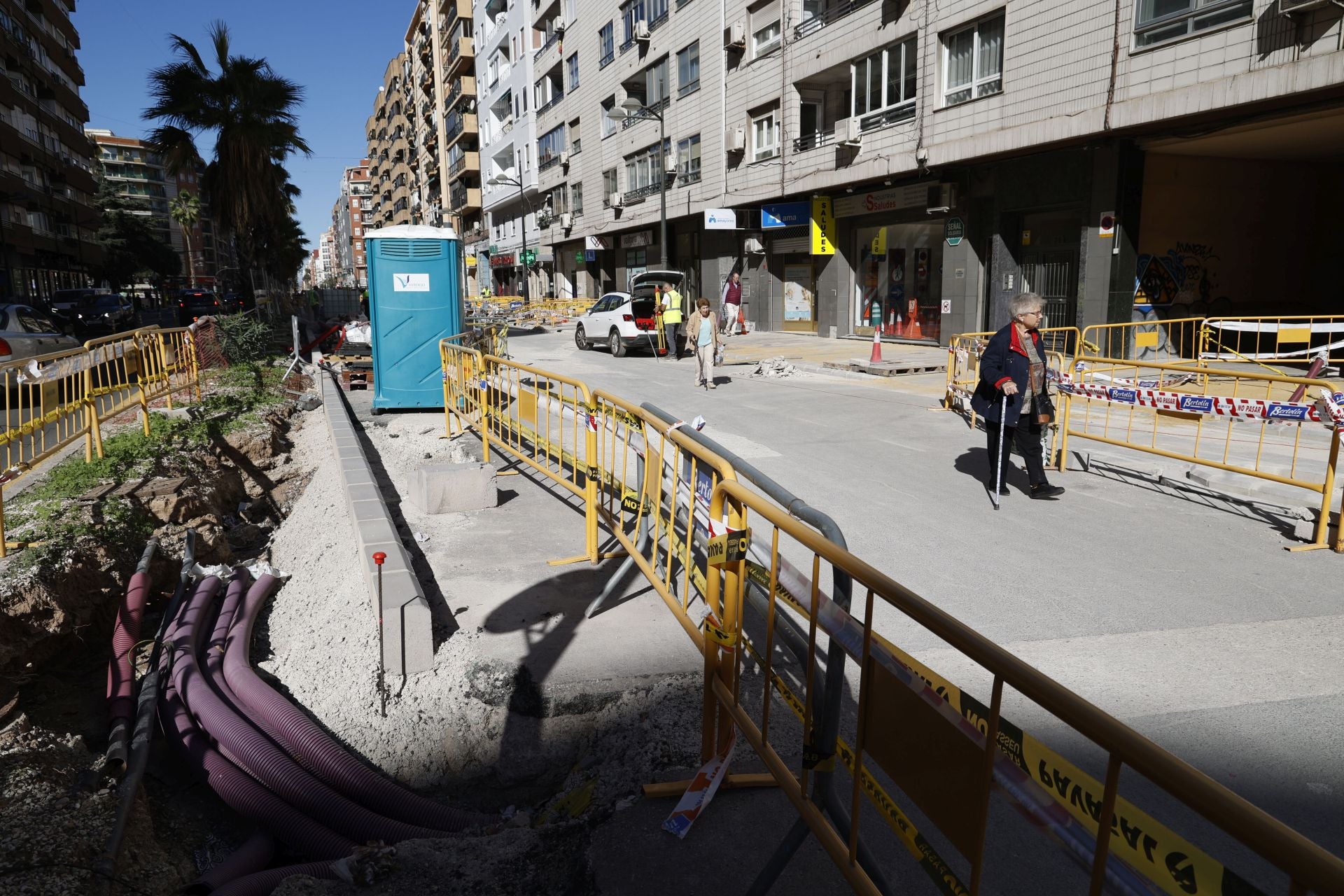 Fotos: Así avanzan las obras en la avenida Giorgeta de Valencia