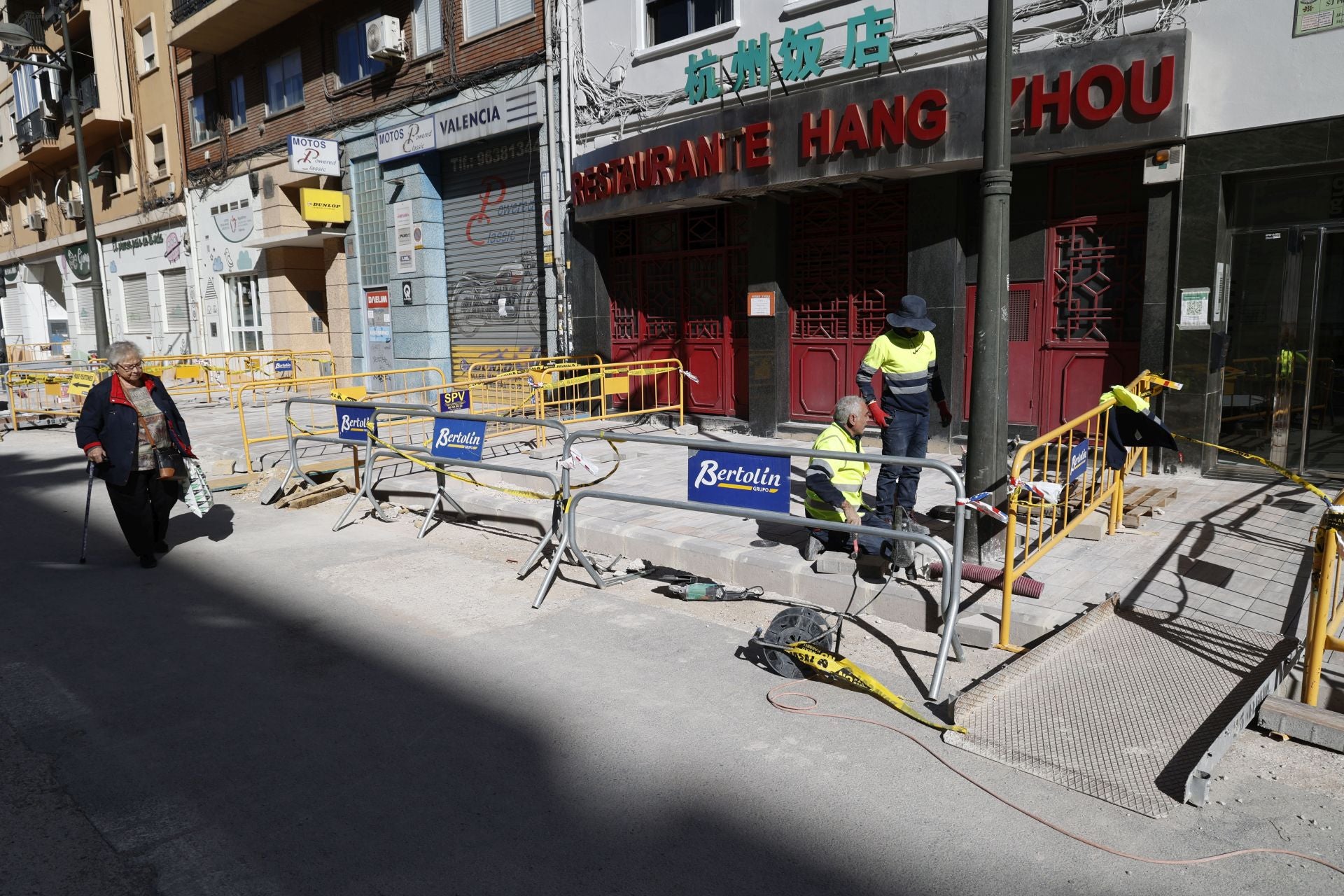 Fotos: Así avanzan las obras en la avenida Giorgeta de Valencia