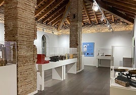 Espacio en el que se exponen diversas piezas del Museu Virtual de Quart de Poblet.