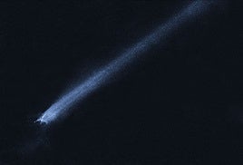 Cometa visto por el telescopio Hubble