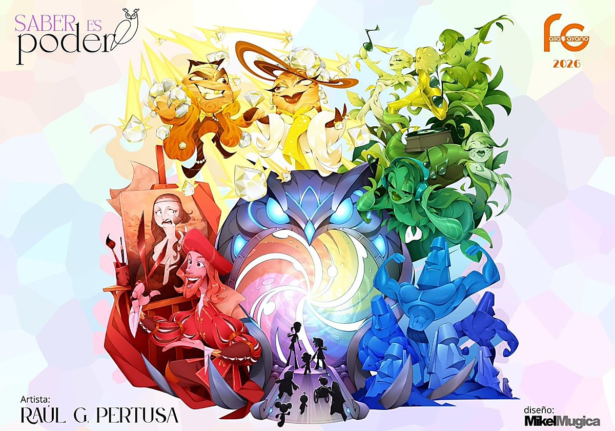 Boceto de la falla infantil de Gayano Lluch que milita en la sección Especial.