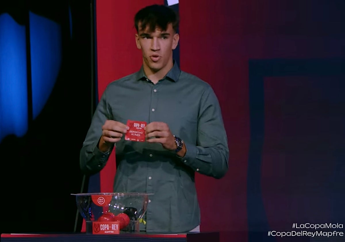 Carlos Espí, durante el sorteo de Copa del Rey.