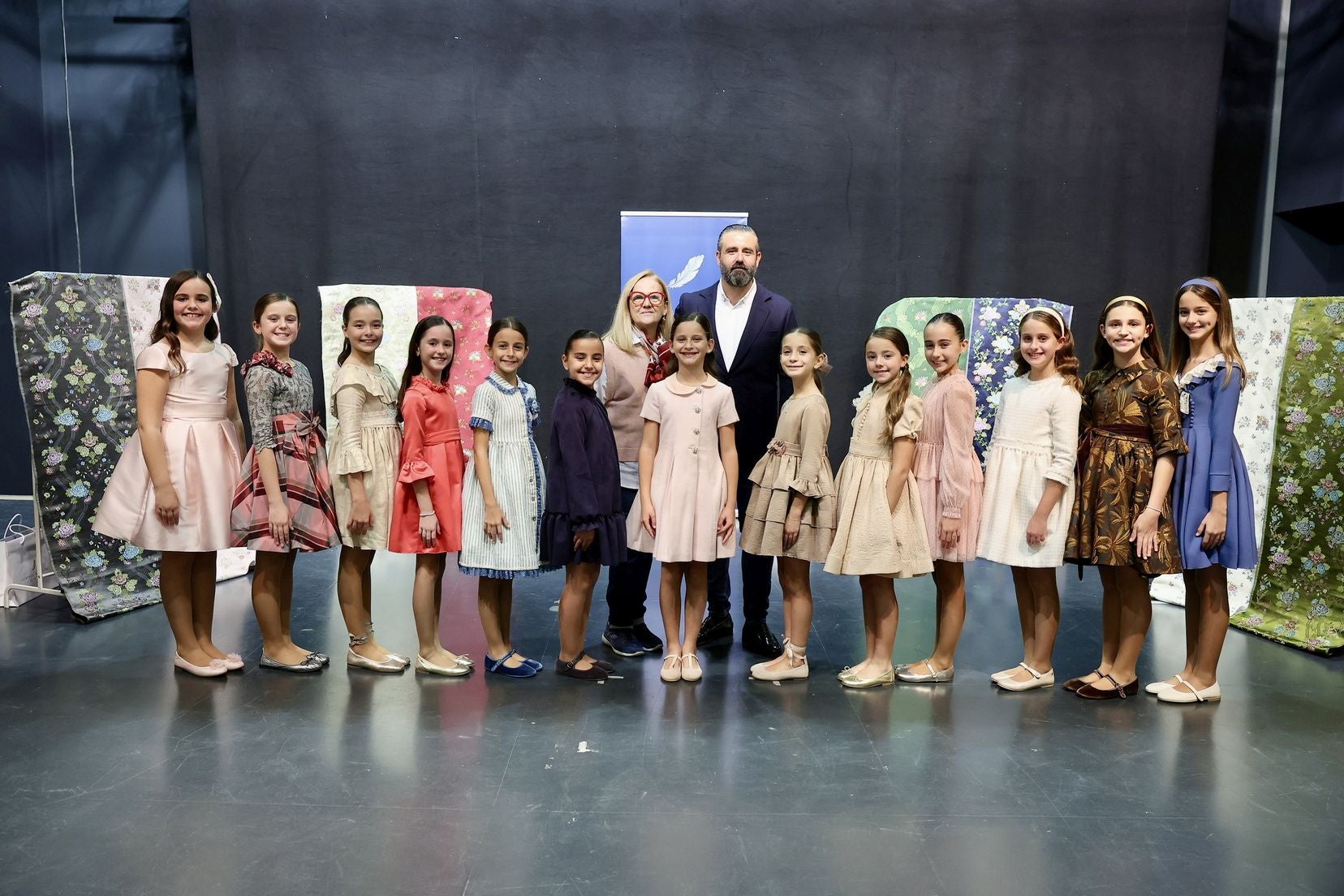 Las telas de los trajes de la corte de honor infantil de las Fallas 2026
