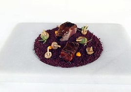 Un plato elaborado por Begoña Rodrigo, propietaria del restaurante La Salita.