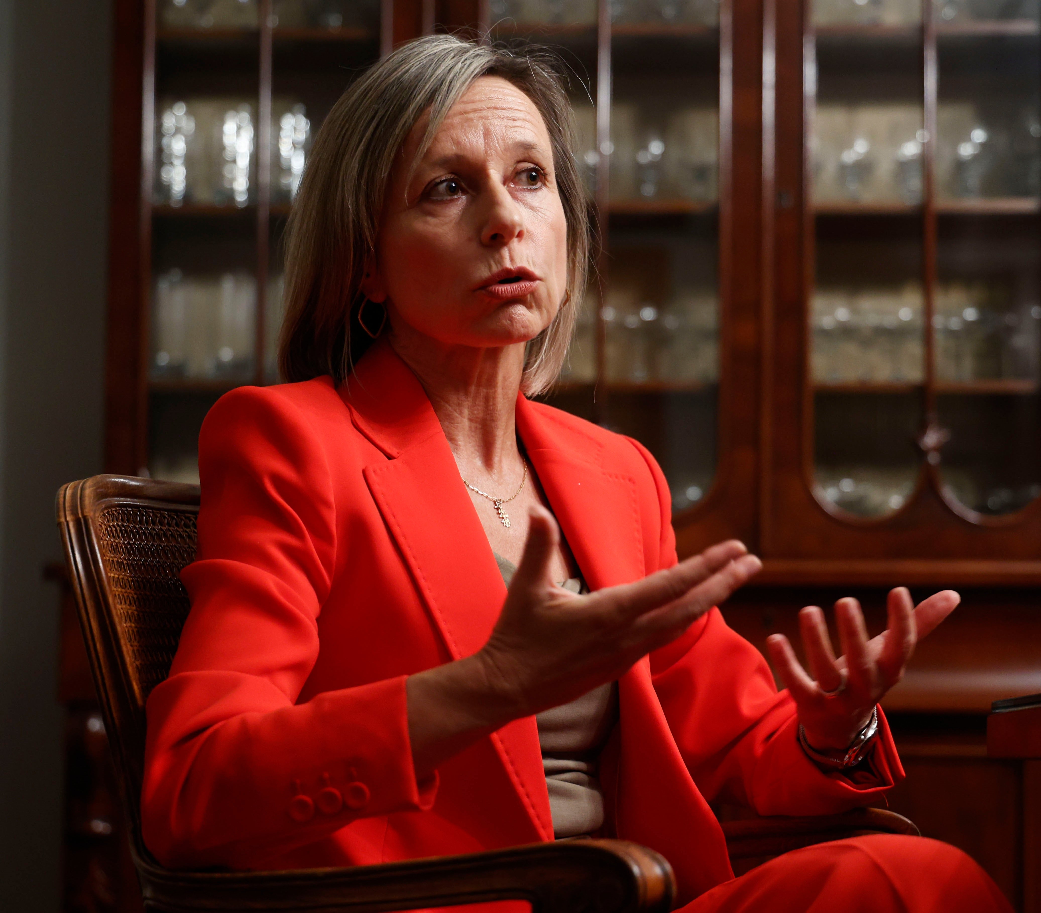 Esther Rojo, durante una entrevista con LAS PROVINCIAS.