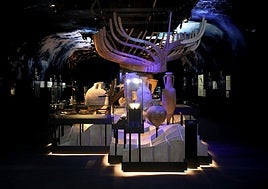 Piezas de 'Dénia, arqueología y museo' expuestas en el MARQ.