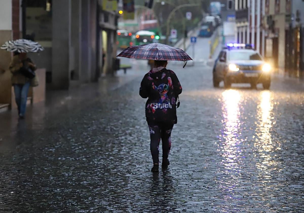 Lluvias en una imagen de archivo.