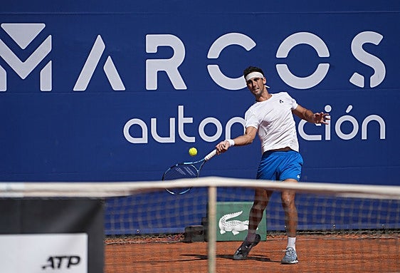 Carlos Taberner, en un partido de esta pasada edición en el Club de Tenis Valencia.