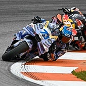 Álex Márquez, delante de Pedro Acosta, en la Sprint del Circuit Ricardo Tormo.