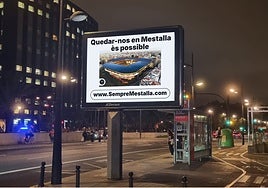 Cartel situado en la Avenida Aragón.