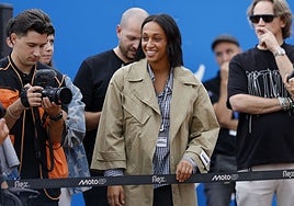 La medallista olímpica Ana Peleteiro en el Circuit Ricardo Tormo