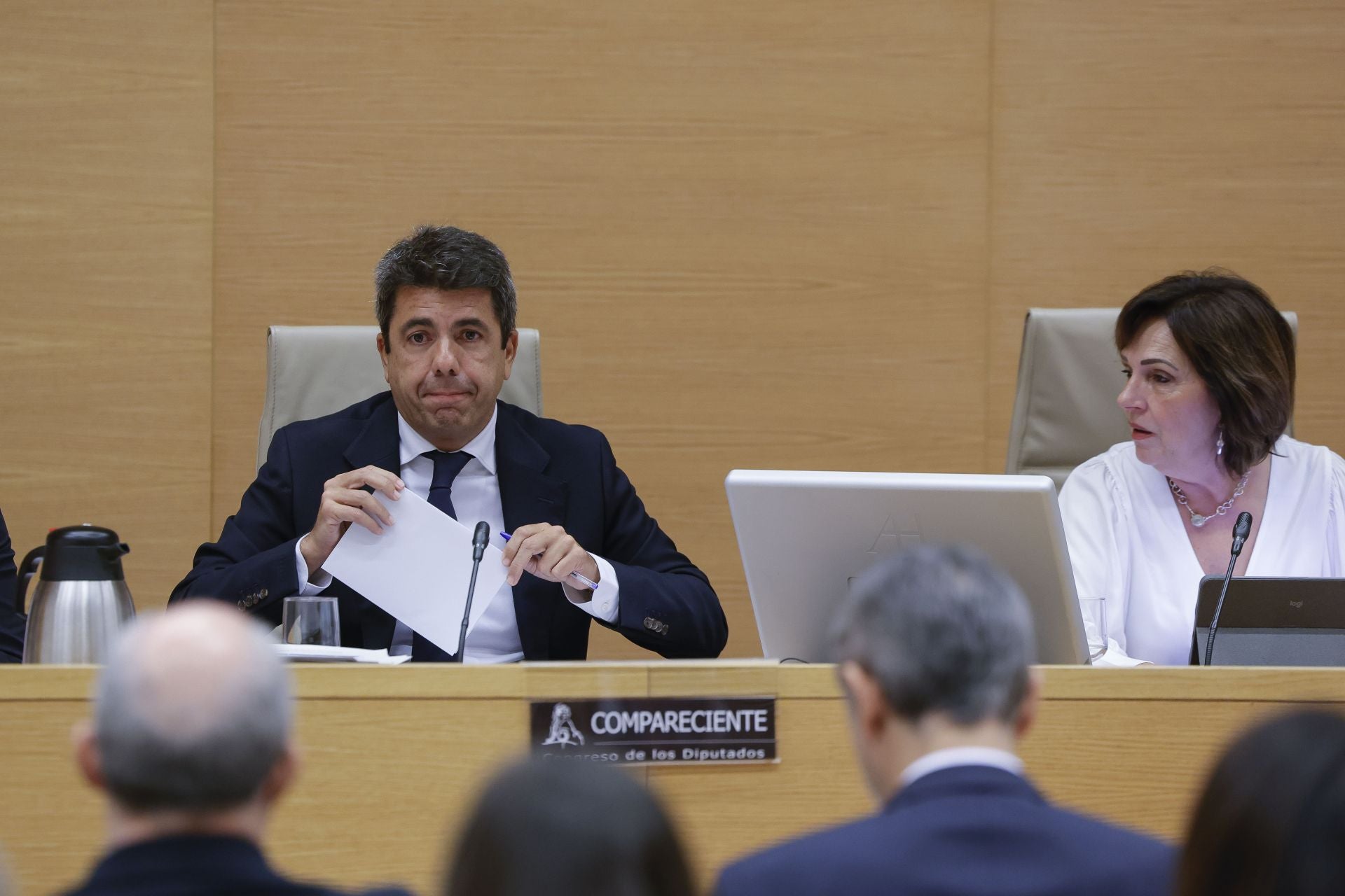 Fotos de la comparecencia de Mazón en el Congreso