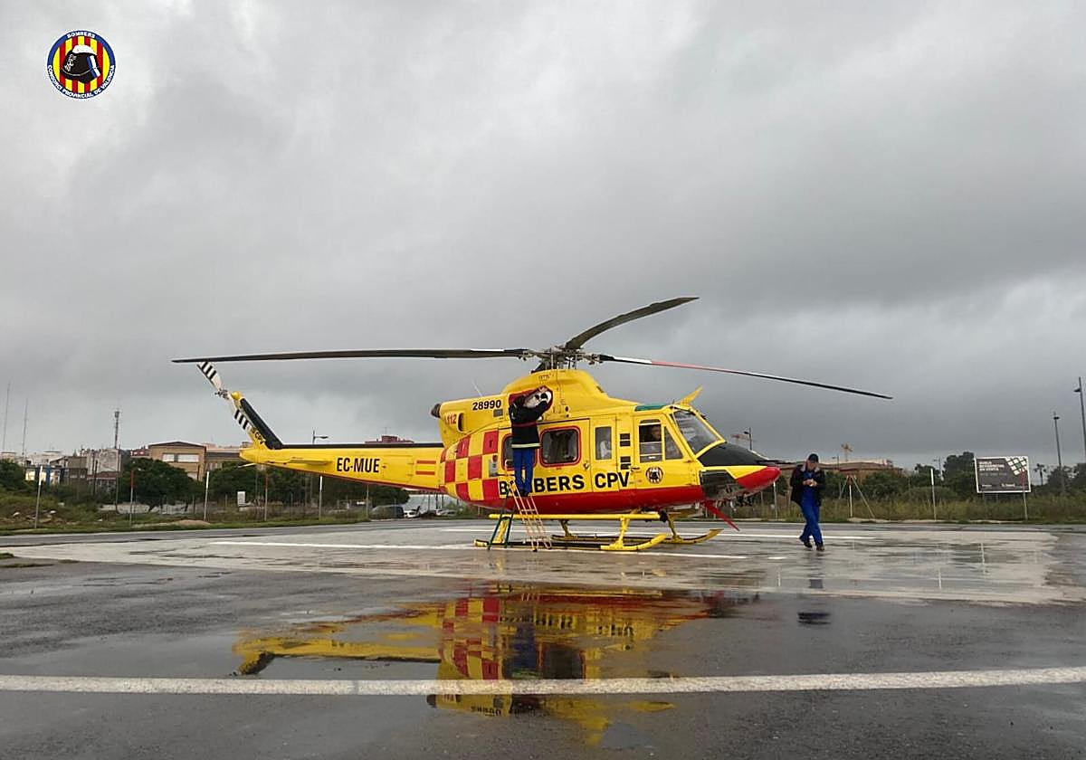 Helicóptero de rescate.