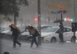 Lluvias este lunes en Valencia.