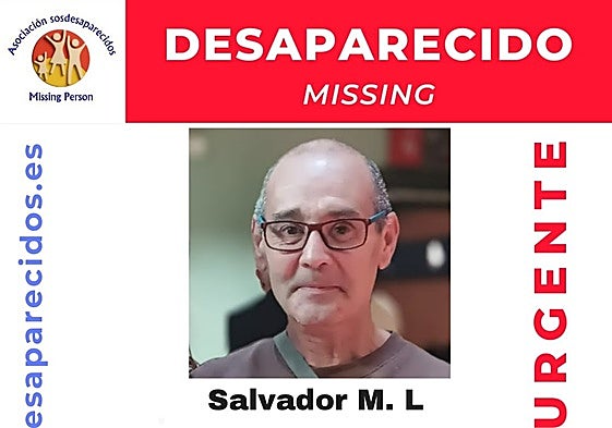 Cartel con la foto de Salvador Moya.