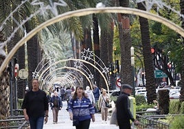 Fotos de las luces de Navidad en avenida Antiguo Reino de Valencia