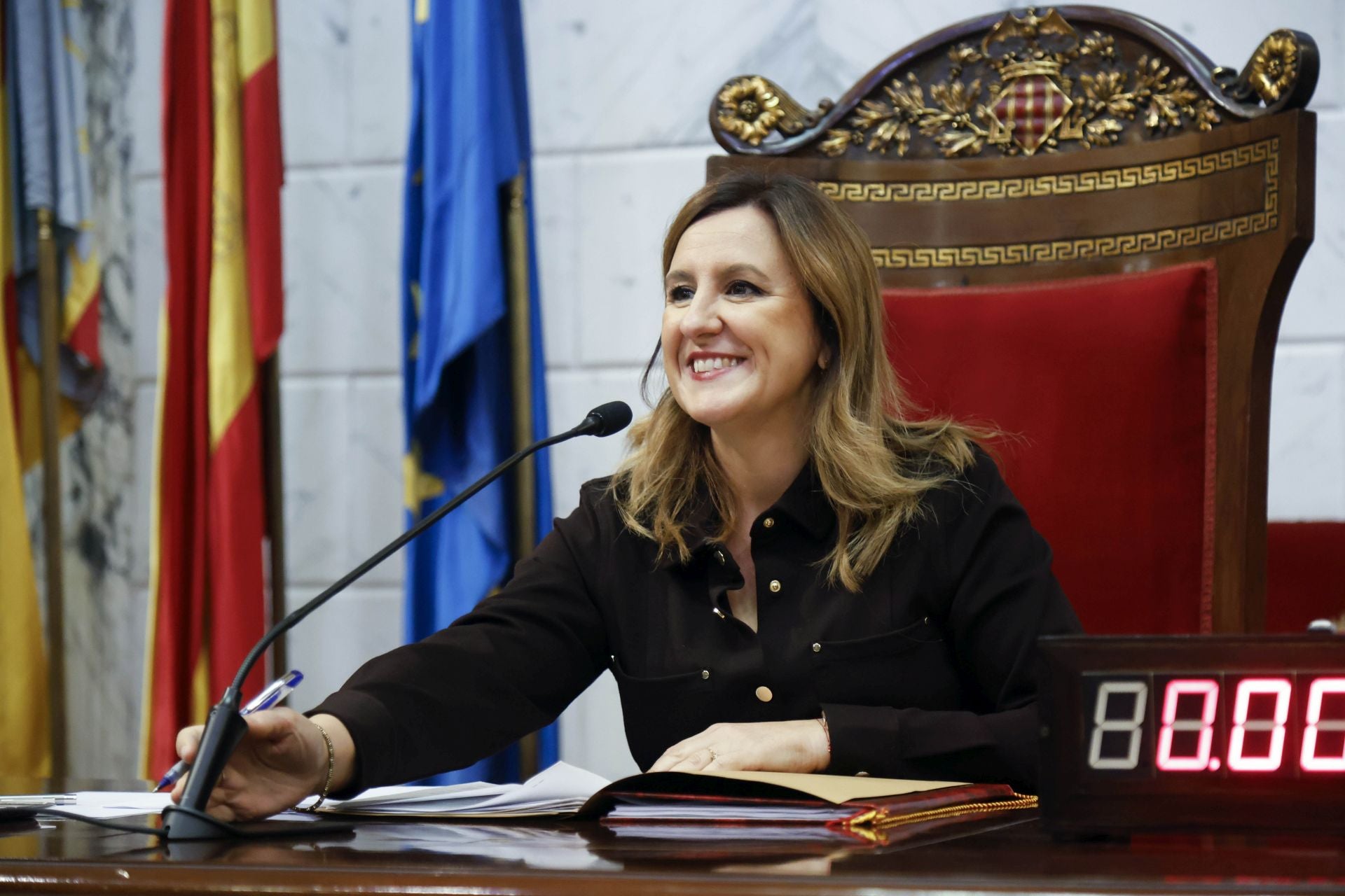 Fotos del Pleno del Ayuntamiento de Valencia, celebrado este martes