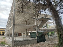 Estado de la construcción tras la paralización.