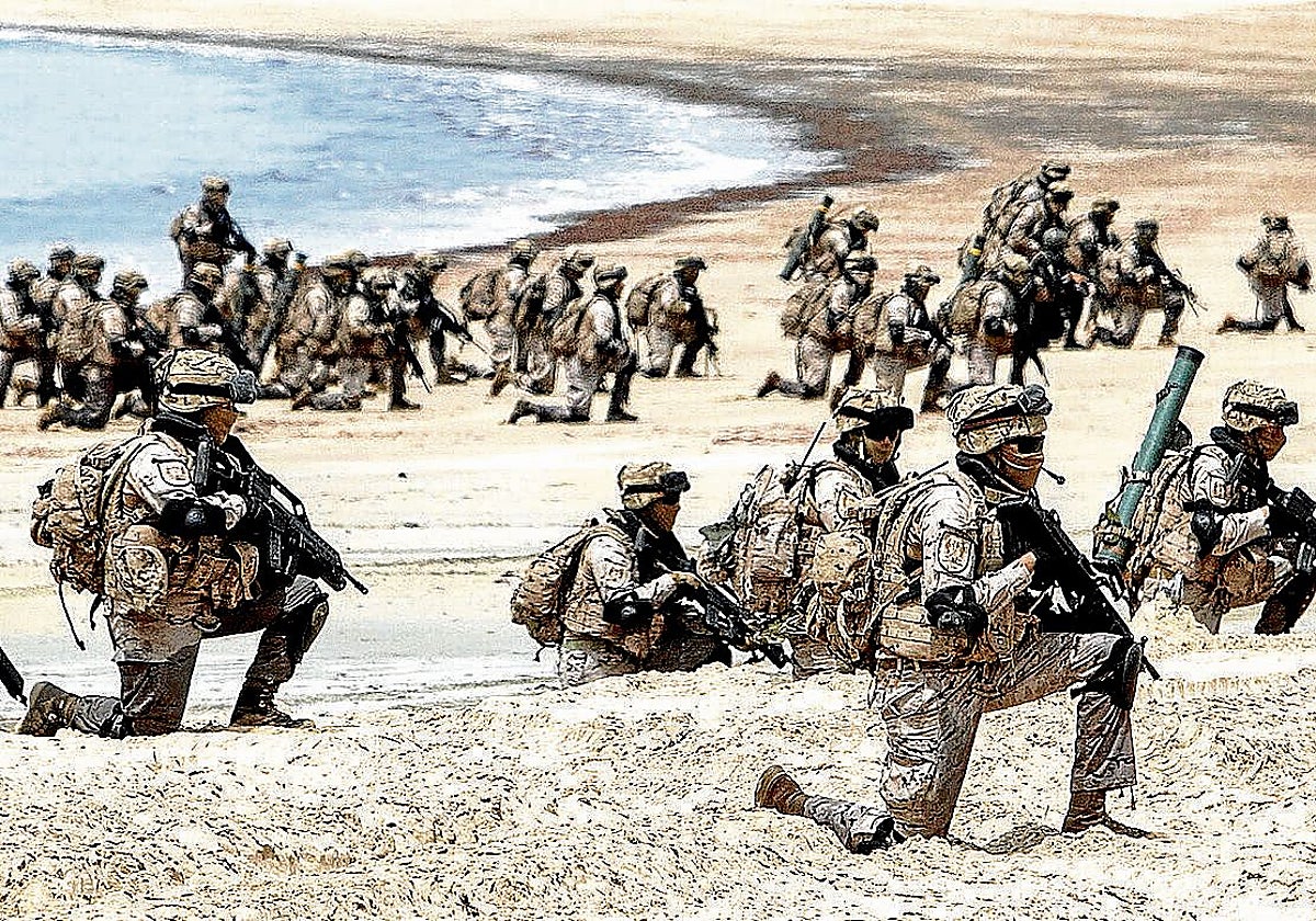 Unas maniobras del Ejército.