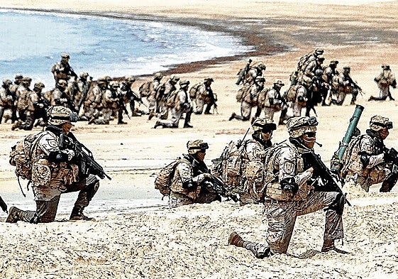 Unas maniobras del Ejército.