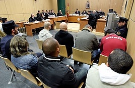 Imagen de archivo de un juicio en la Audiencia Provincial de Valencia.