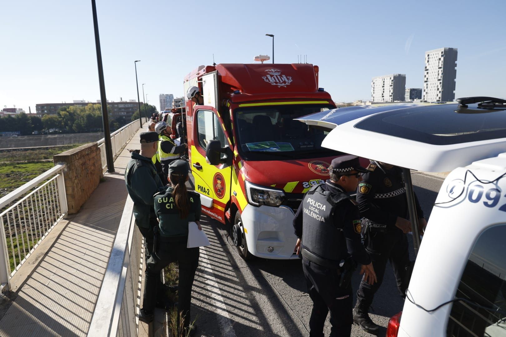 Simulacro de inundación en La Torre