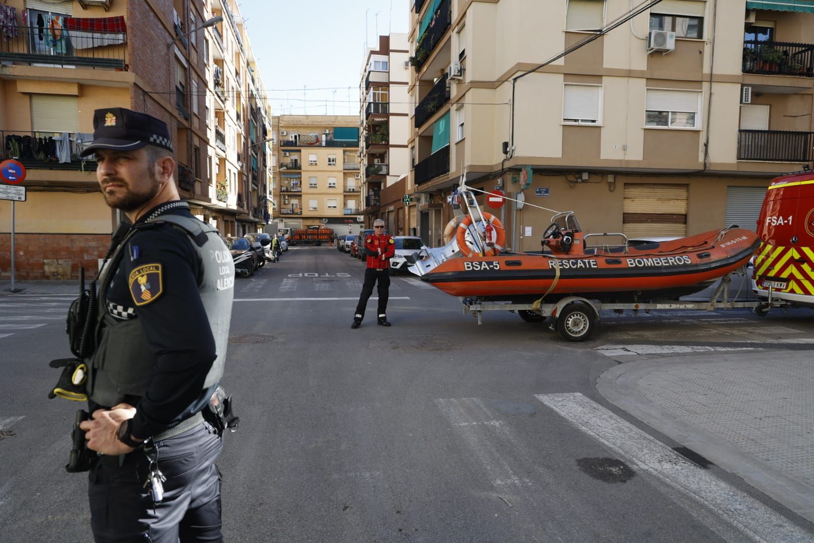 Simulacro de inundación en La Torre