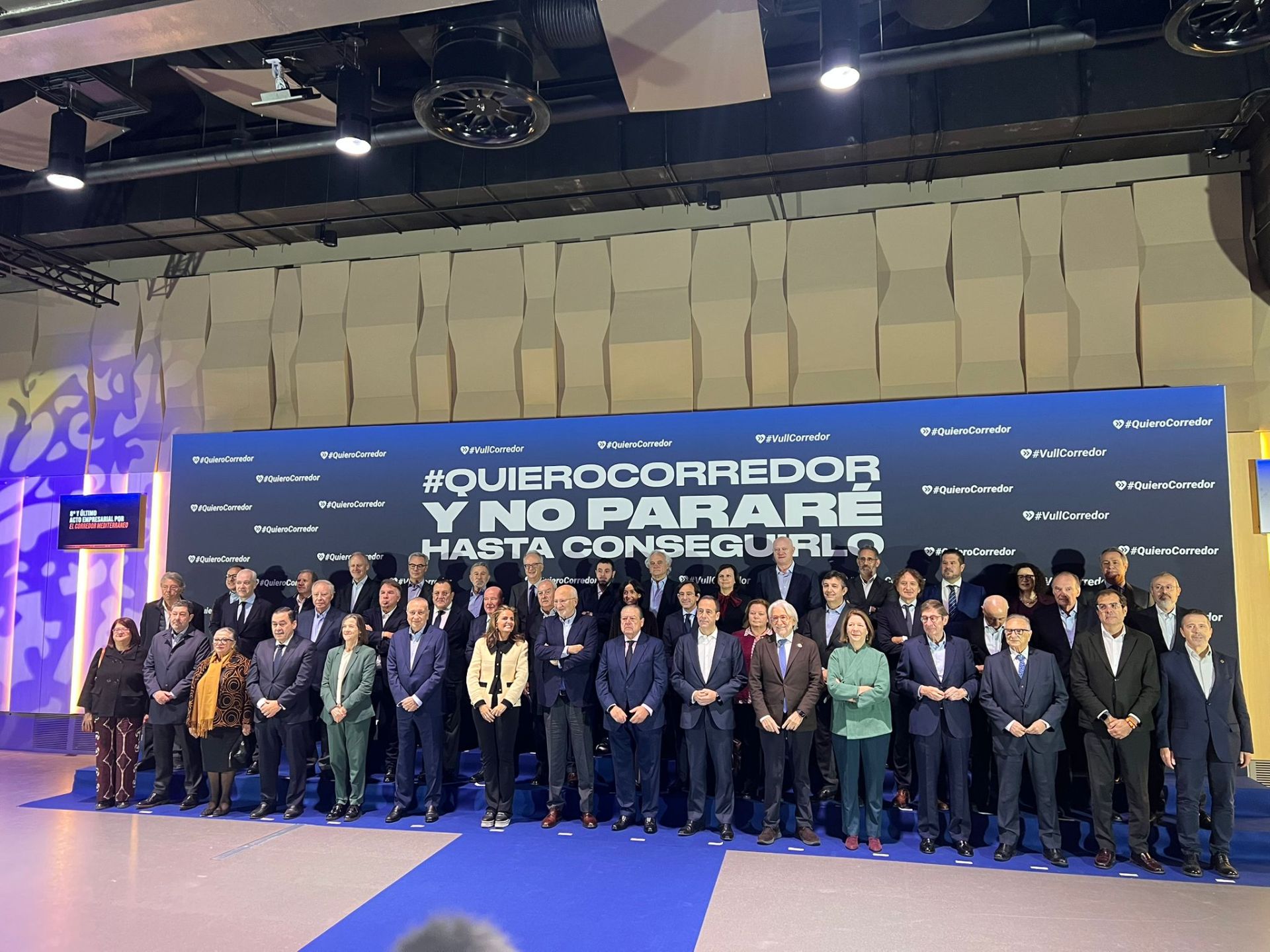 Empresarios reunidos este jueves en el Roig Arena.