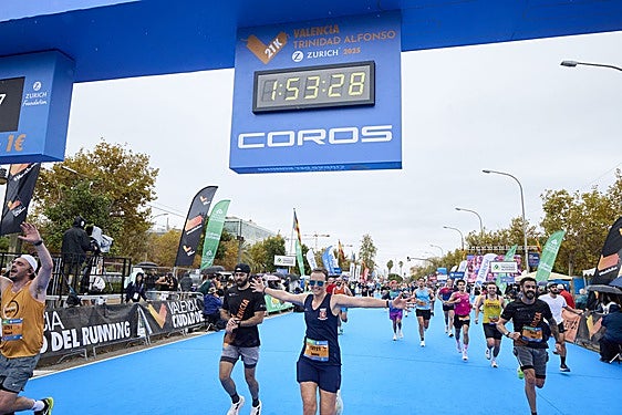 Llegada corredores a la meta