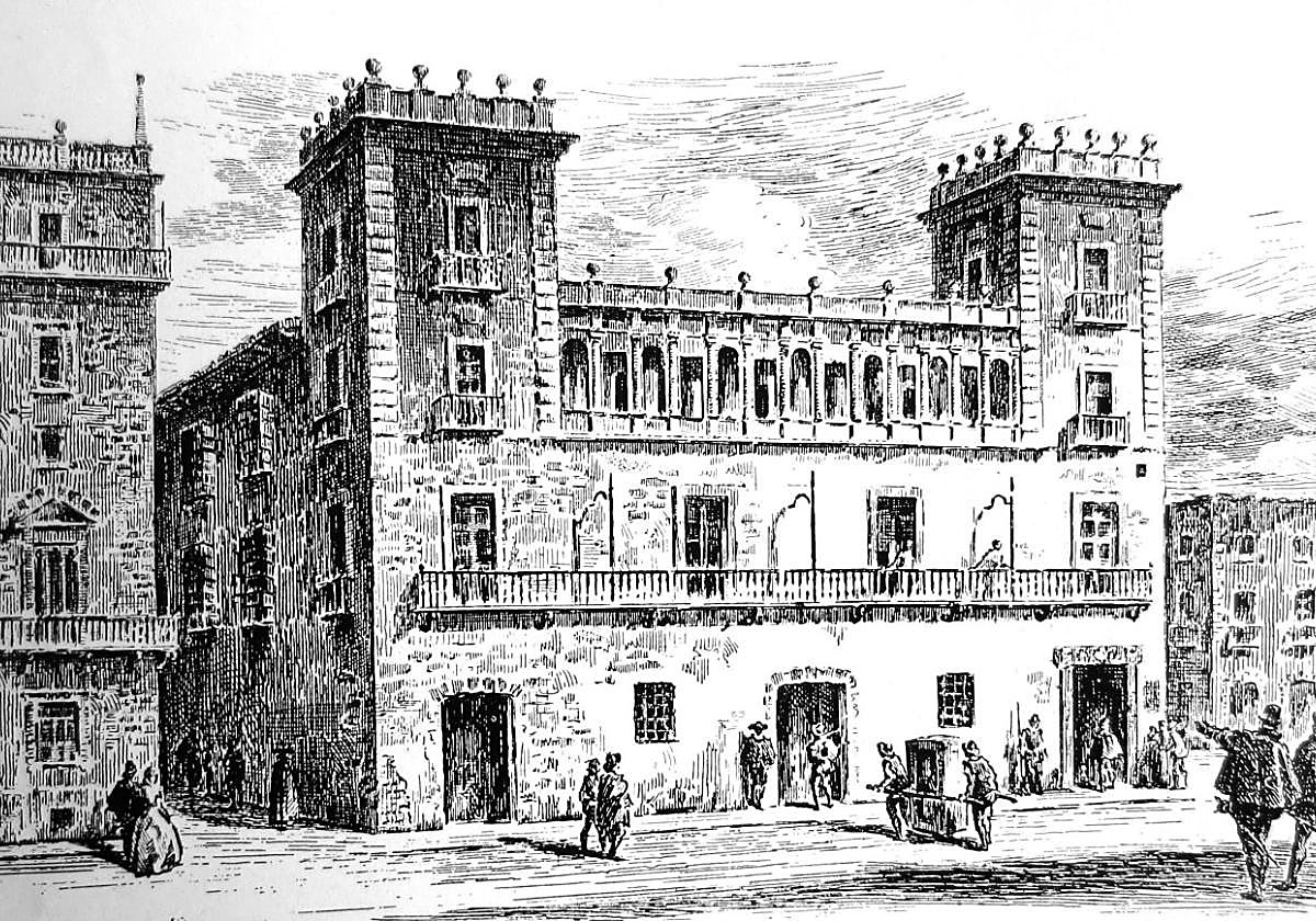 Casa de la Caridad. Se salvó el artesonado y no mucho más.