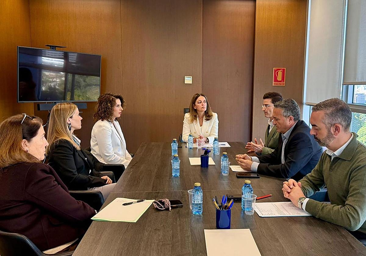 Reunión en la sede de la Conselleria de Justicia.