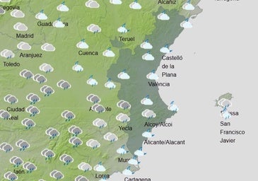 Aemet confirma un fin de semana invernal en la Comunitat y pone fecha al regreso de lluvias débiles y dispersas