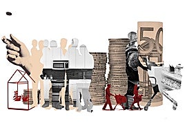 Una trabajadora en Valencia.