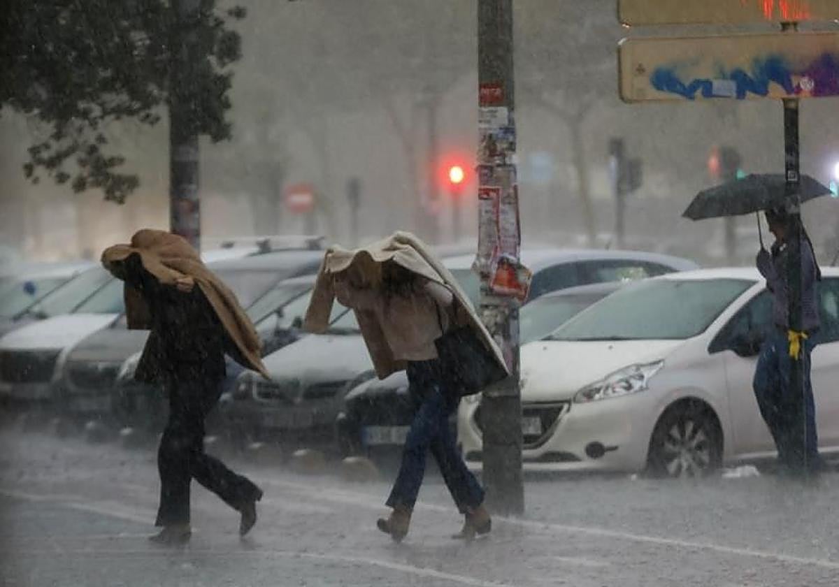 Lluvias en Valencia.