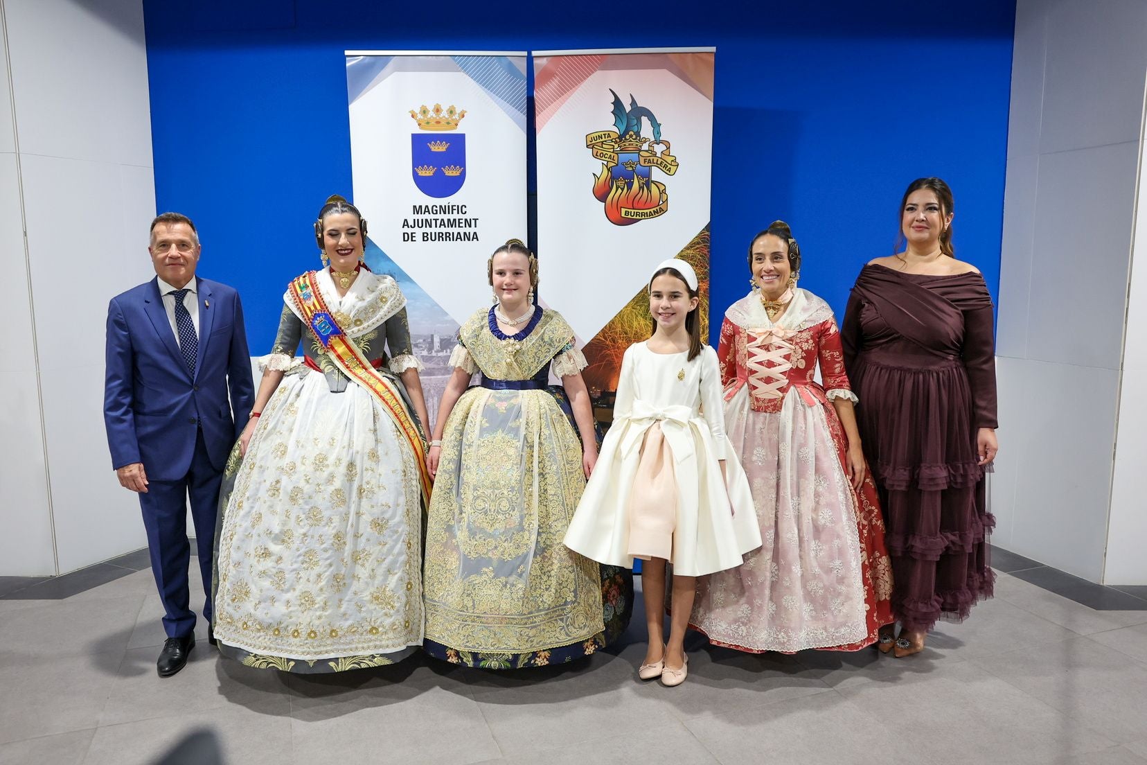 Así ha sido la visita de la fallera mayor infantil de Valencia a Burriana