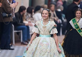 Así ha sido la visita de la fallera mayor infantil de Valencia a Burriana