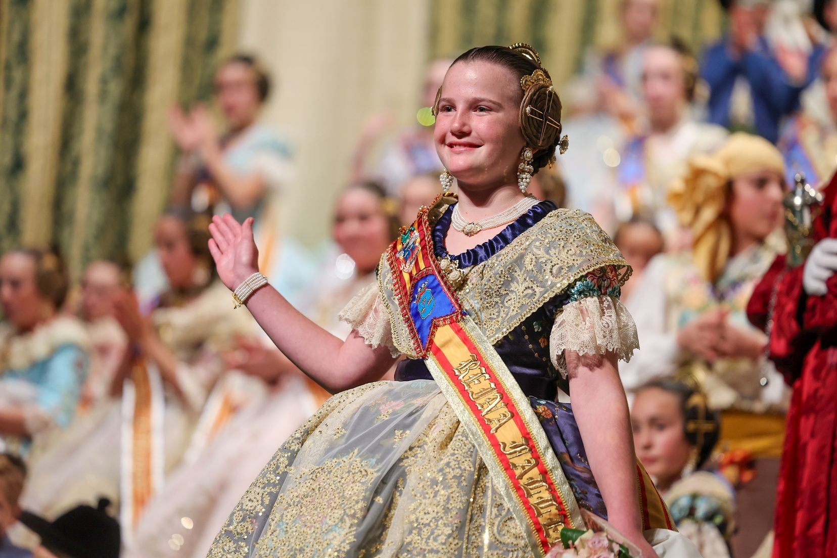 Así ha sido la visita de la fallera mayor infantil de Valencia a Burriana