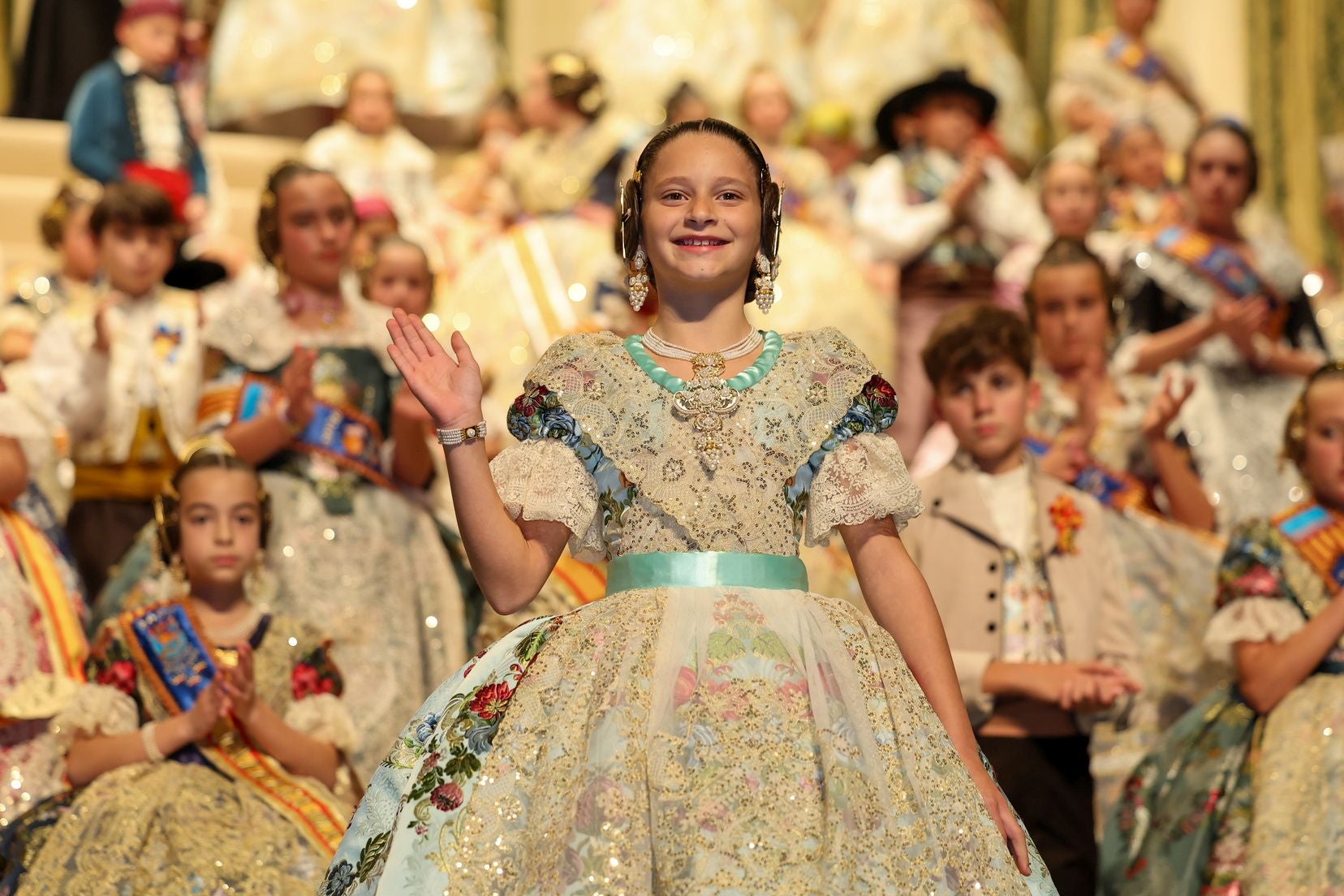 Así ha sido la visita de la fallera mayor infantil de Valencia a Burriana
